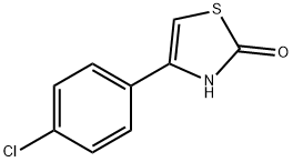 4-(4-クロロフェニル)-2-ヒドロキシチアゾール 化学構造式
