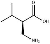 (R)-2-(氨甲基)-3-甲基丁酸 结构式
