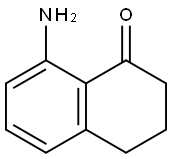 8-氨基-3,4-二氢萘-1(2H)-酮 结构式