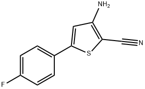 3-氨基-5-(4-氟苯基)噻吩-2-甲腈, 210356-63-1, 结构式