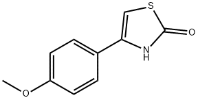 4-(4-メトキシフェニル)チアゾール-2-オール 化学構造式