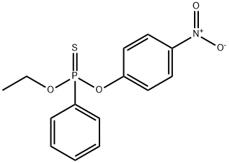 フェニルチオホスホン酸O-エチルO-(p-ニトロフェニル) 化学構造式