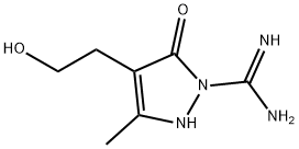 1H-Pyrazole-1-carboximidamide,2,5-dihydro-4-(2-hydroxyethyl)-3-methyl-5-oxo-(9CI) 化学構造式