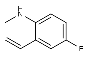 Benzenamine, 2-ethenyl-4-fluoro-N-methyl- (9CI) Structure