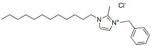 1-Dodecyl-2-methyl-3-benzylimidazolium chloride 结构式