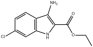 Ethyl 3-amino-6-chloro-1H-indole-2-carboxylate Structure