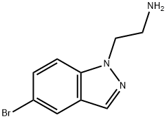 2-(5-BROMO-1H-INDAZOL-1-YL)ETHANAMINE Structure