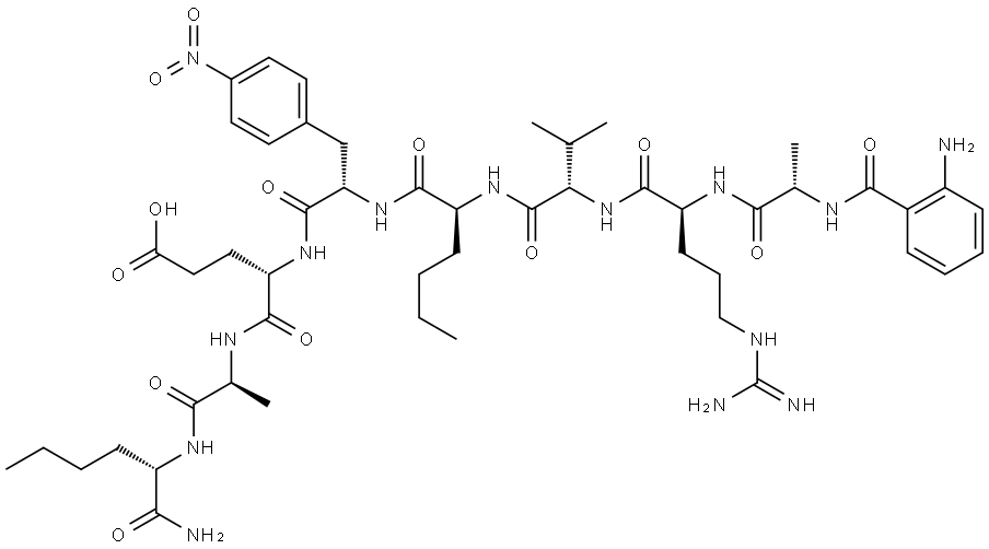 ANTHRANILYL-HIV PROTEASE SUBSTRATE V, 210644-48-7, 结构式