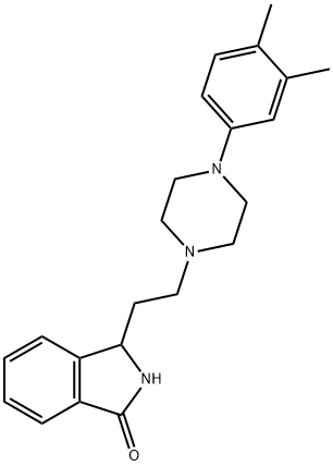 3-[2-[4-(3,4-dimethylphenyl)-1-piperazinyl]ethyl]-2,3-dihydro-1H-isoindol-1-onedihydrochloride Structure