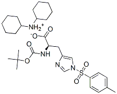 BOC-D-HIS(TOS)-OH DCHA Structure