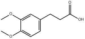 3,4-二甲氧基苯丙酸,2107-70-2,结构式