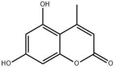 5,7-二羟基-4-甲基香豆素,2107-76-8,结构式