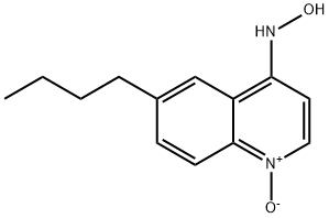 6-ブチル-4-(ヒドロキシアミノ)キノリン1-オキシド 化学構造式