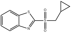 2-(CYCLOPROPYLMETHYLSULFONYL)BENZO[D]THIAZOLE Structure