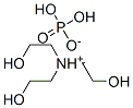 tris(2-hydroxyethyl)ammonium dihydrogen phosphate 结构式