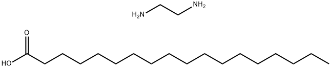 2オクタデカン酸·1,2-エタンジアミン 化学構造式