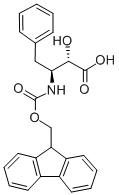 N-FMOC-(2S,3S)-3-AMINO-2-HYDROXY-4-PHENYL-BUTYRIC ACID Struktur