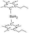 双(正-丙基四甲基环戊烯)钡 结构式