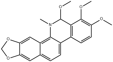 6-甲氧基二氢白屈菜红碱,21080-31-9,结构式