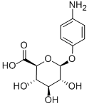 4-アミノフェニルΒ-D-グルクロニド 化学構造式