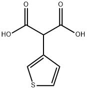 3-チオフェンマロン酸 化学構造式