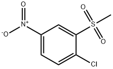 1-クロロ-2-メチルスルホニル-4-ニトロベンゼン 化学構造式