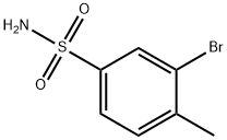 3-ブロモ-4-メチルベンゼンスルホンアミド 化学構造式