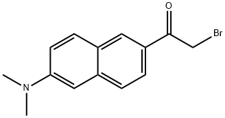 6-BROMOACETYL-2-DIMETHYLAMINONAPHTHALENE Structure