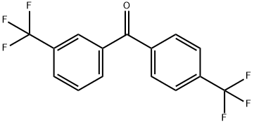 3,4'-ビス(トリフルオロメチル)ベンゾフェノン 化学構造式