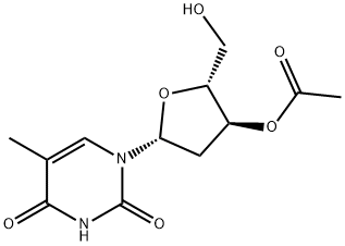 3'-O-アセチルチミジン 化学構造式