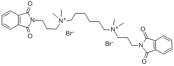 HEXAMETHYLENE-BIS-[DIMETHYL-(3-PHTHALIMIDOPROPYL)AMMONIUM]DIBROMIDE, 21093-51-6, 结构式