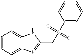2-苯磺酰基甲基-1H-苯并咪唑, 21094-70-2, 结构式