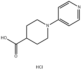 1-(4-吡啶基)-4-哌啶羧酸单盐酸盐 结构式