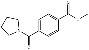 4-(1-PYRROLIDINYLCARBONYL)-,BENZOIC ACID METHYL ESTER Struktur