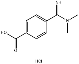 4-[(二甲基氨基)甲脒基]苯甲酸盐酸盐,抗血栓药中间体,210963-78-3,结构式