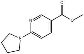 METHYL 6-(1-PYRROLIDINYL)NICOTINATE Struktur
