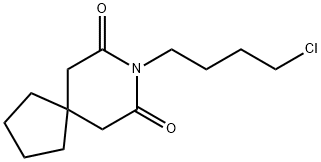8-(4-クロロブチル)-8-アザスピロ[4.5]デカン-7,9-ジオン 化学構造式