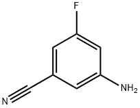 5-氨基-3-氟苯腈 结构式