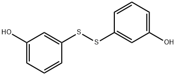 ビス(3-ヒドロキシフェニル)ジスルフィド 化学構造式