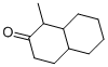 rel-3,4,4aβ*,5,6,7,8,8aα*-オクタヒドロ-1α*-メチル-2(1H)-ナフタレノン 化学構造式