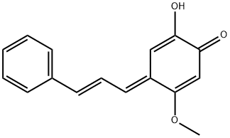 2-Hydroxy-5-methoxy-4-[(1E,2E)-3-phenyl-2-propenylidene]-2,5-cyclohexadien-1-one 结构式