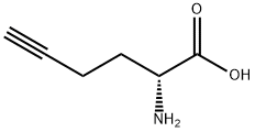(2R)-2-氨基-5-己炔酸, 211054-02-3, 结构式