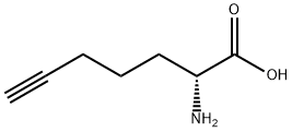 (2R)-2-氨基-6-庚炔酸 结构式