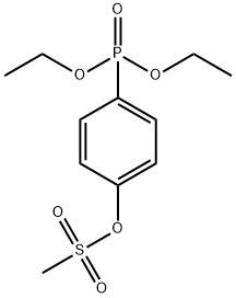 4-DIETHYLPHOSPHONO-(O-METHANESULFONYL)PHENOL Structure