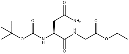 (叔丁氧羰基)-L-天冬酰胺基甘氨酸乙酯, 211056-85-8, 结构式