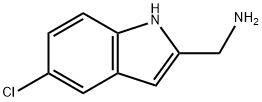 [(5-クロロ-1H-インドール-2-イル)メチル]アミン 化学構造式