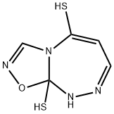 1,2,4-Oxadiazolo[5,4-c][1,2,4]triazepine-5,9a(9H)-dithiol Structure