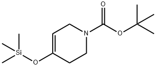 tert-Butyl 4-[(Trimethylsilanyl)oxy]-3,6-dihydro-2H-pyridine-1-carboxylate Struktur