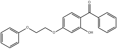 2-hydroxy-4-(2-phenoxyethoxy)benzophenone  Struktur