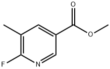 METHYL 6-FLUORO-5-METHYLPYRIDINE-3-CARBOXYLATE Struktur